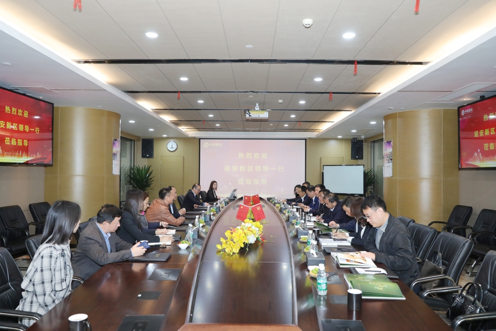 陕西省延安新区党工委副书记、管委会主任薛鹏春一行莅临万搏登陆_万搏(中国)调研指导 